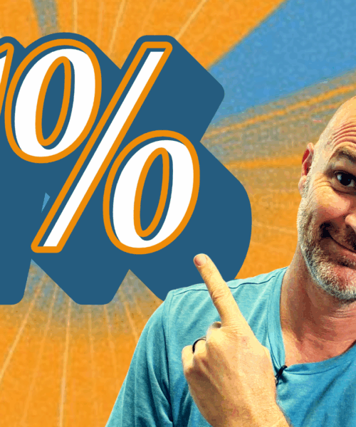 Pastor Trent Jenkins pointing to 1%